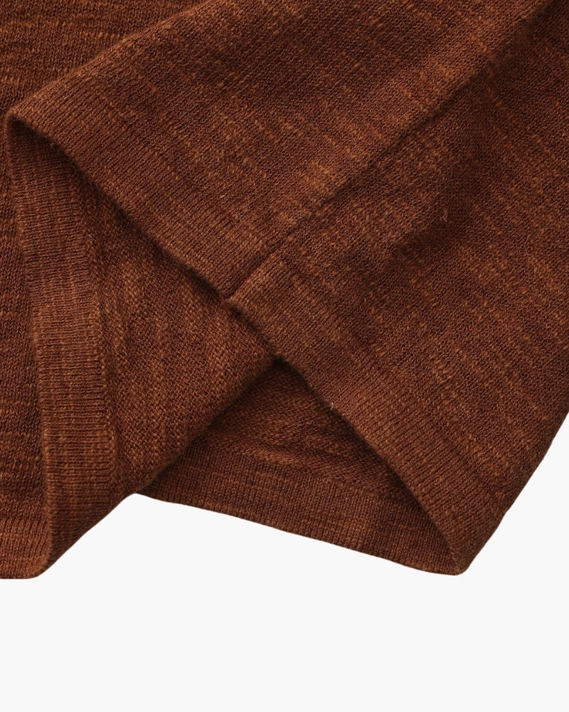 Essential Crewneck-Shirt aus Leinen-Baumwolle