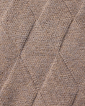 Heritage Diamond Knit Zip Cardigan