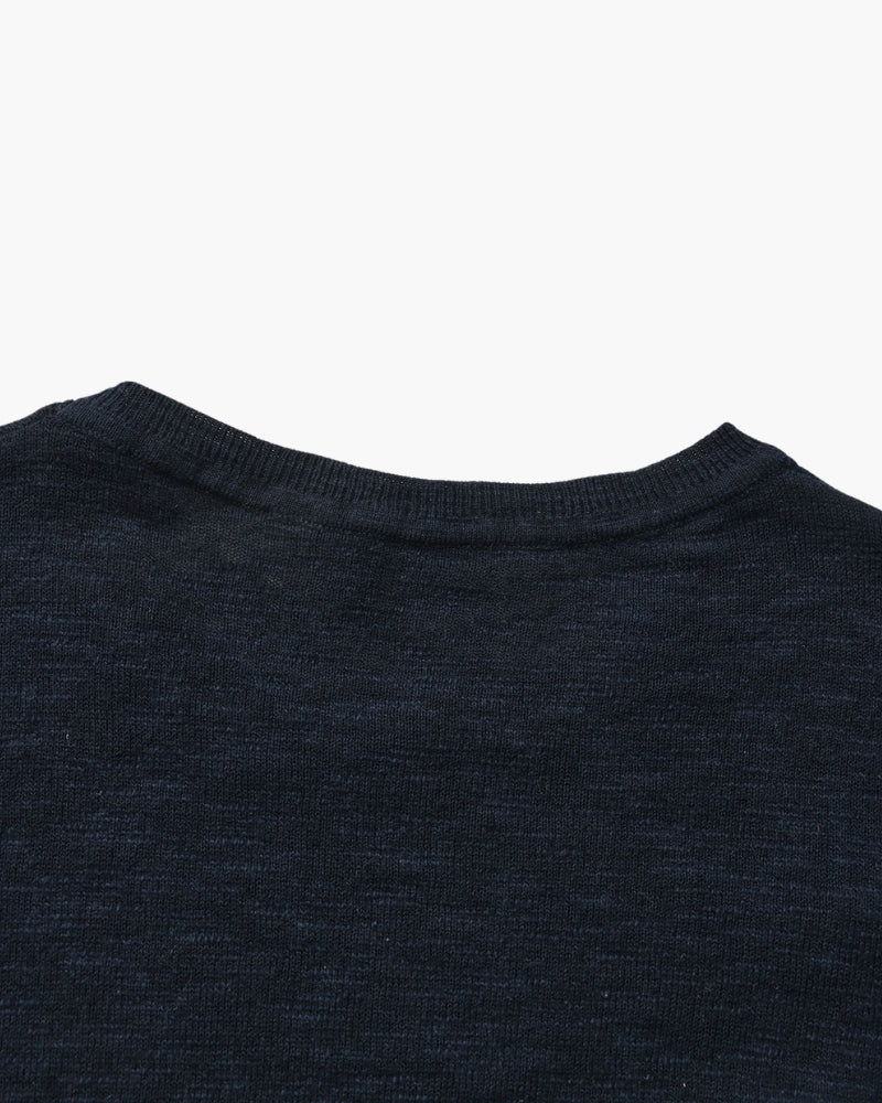 Essential Crewneck-Shirt aus Leinen-Baumwolle