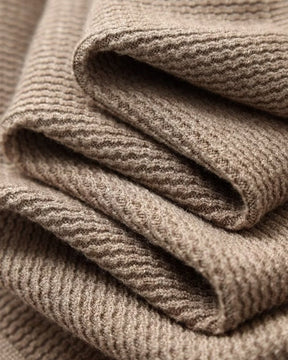 Polo-Pullover aus strukturiertem Strick