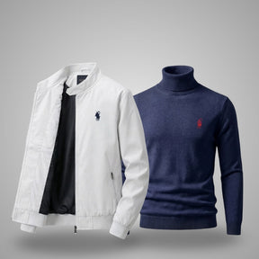 Herrenjacke + Gratis-Pullover (Sonderangebot) 