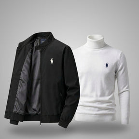 Herrenjacke + Gratis-Pullover (Sonderangebot) 