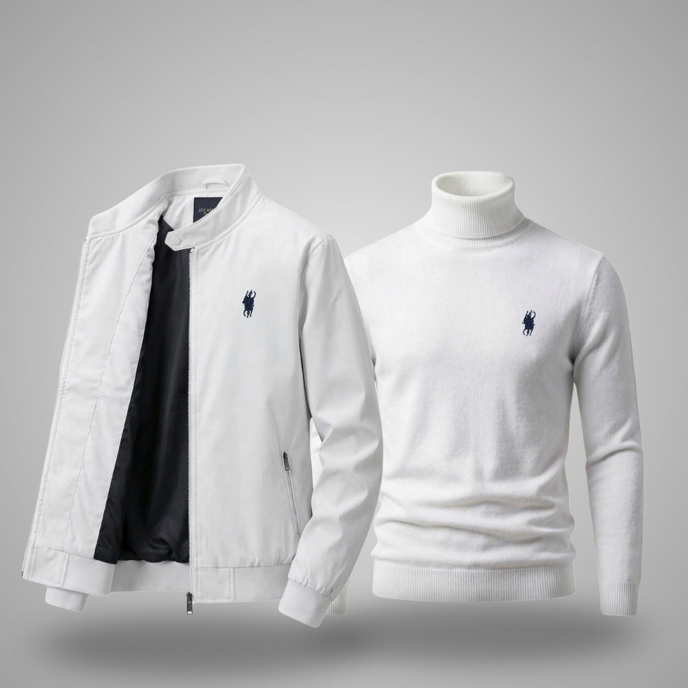 Herrenjacke + Gratis-Pullover (Sonderangebot) 